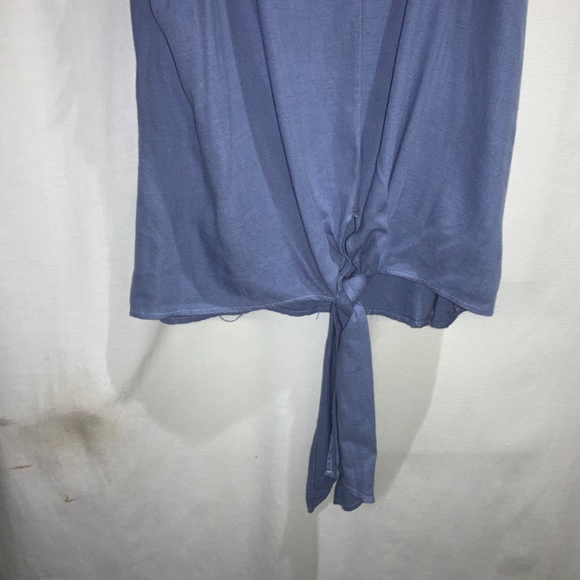 Umgee camisole tie waist Sz L raw edge trim adjustable straps New - Picture 8 of 8